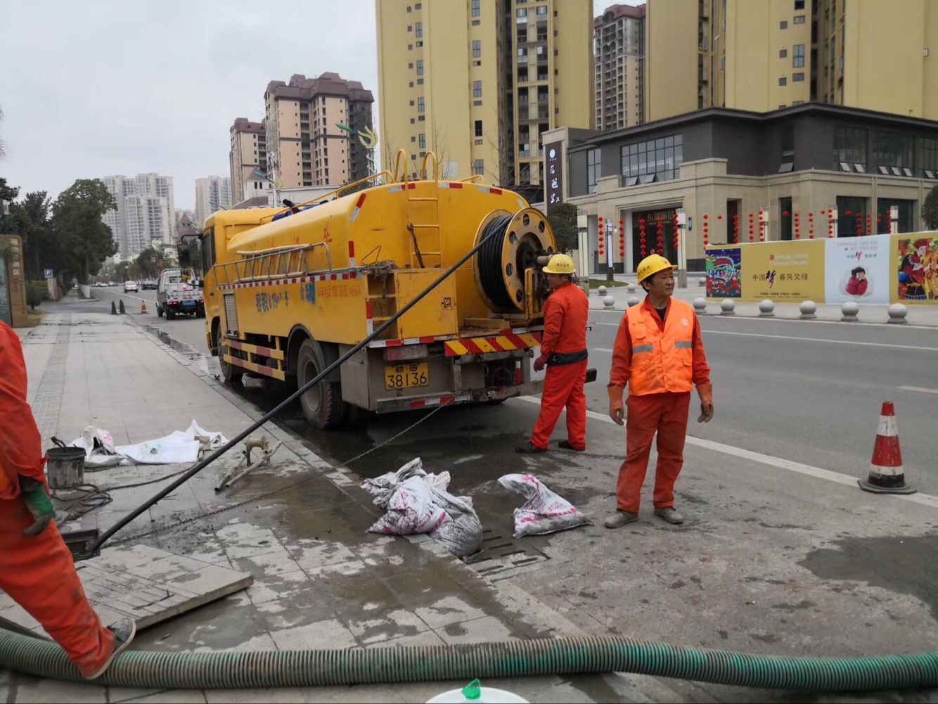 王下乡排污管道清淤-管道清洗